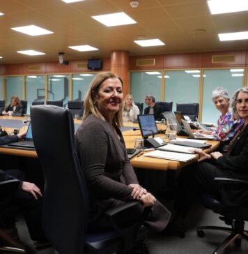 Ibone Bengoetxea Lehen Lehendakariordeak Euskararen erabilera sustatzeko Gobernuaren ibilbide-orria aurkeztu du Eusko Legebiltzarrean