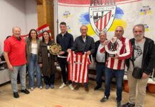 Murgia celebra la inauguración oficial de la Peña Zuia Athletic Club, la duodécima en Araba