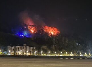 Controlado el incendio desatado en Hondarribia