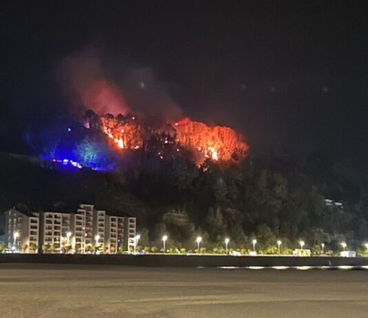 Controlado el incendio desatado en Hondarribia