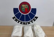 Dos detenidos en Donostia con 2,5 kilos de speed tras una intervención policial en el centro de la ciudad