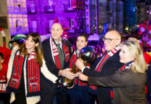 Lehendakaria Baskoniari egin zaion harrera ofizialean izan da