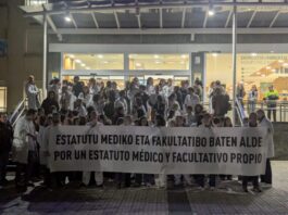 Bilbao acogerá este miércoles la manifestación central de la huelga de médicos en el País Vasco
