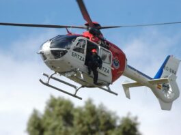 El helicóptero de la Ertzaintza rescata a un varón tras precipitarse por un acantilado en el monte Jaizkibel