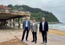 Hasi dira LIFE IP ip urban klima 2050 eskuhartzearen obrak Zarauzko malekoian