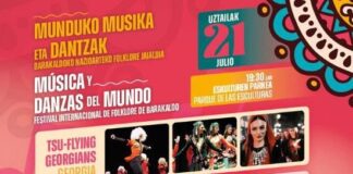 Barakaldok munduko musika eta dantzak hurbilduko ditu Eskulturen Parkera Nazioarteko Folklore Jaialdiarekin