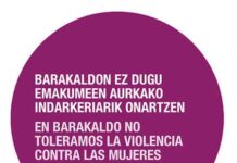 Barakaldok elkarretaratzea egingo du gaur arratsaldean txosnetan, asteburuan jasandako eraso sexista gaitzesteko