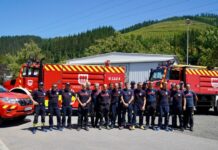 Gipuzkoa despliega 11 efectivos y medios especializados en el operativo contra los incendios de Madrid, Ávila y Toledo