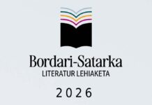 41. Bordari-Satarka Literatur Lehiaketa abian da, sari berriekin