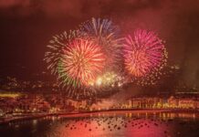 La pirotecnia Vaccalluzzo, descalificada del concurso de fuegos de Donostia por no cumplir el tiempo mínimo