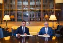 Imanol Pradales Lehendakariak eta ‘la Caixa’ Fundazioko presidenteak Gizarte Ekintzako Lankidetza Akordioa sinatu dute